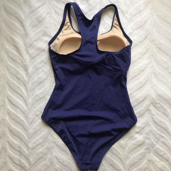 One-Piece Swimsuit Active Training Blue X-Small - Picture 2 of 10
